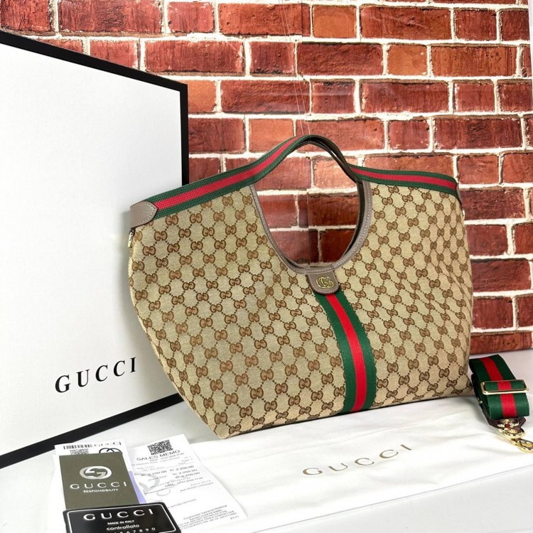 GUCCİ GİGLİO LARGE TOTE BAG VİZON